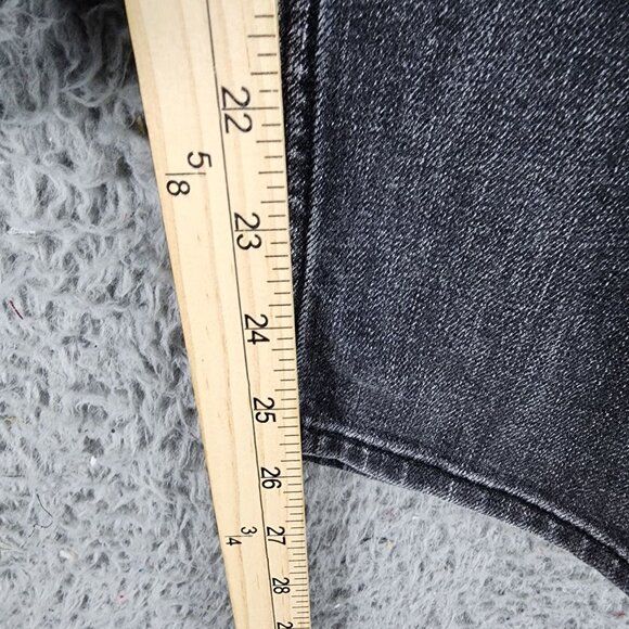 Chicos Jeans Womens 2 US 12 Black Stretch High Rise Boyfriend Ankle *GUC* - Picture 7 of 15